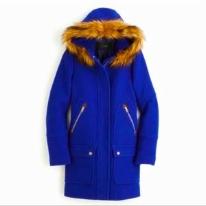 J. Crew Chateau Parka size 6 stadium cloth wool